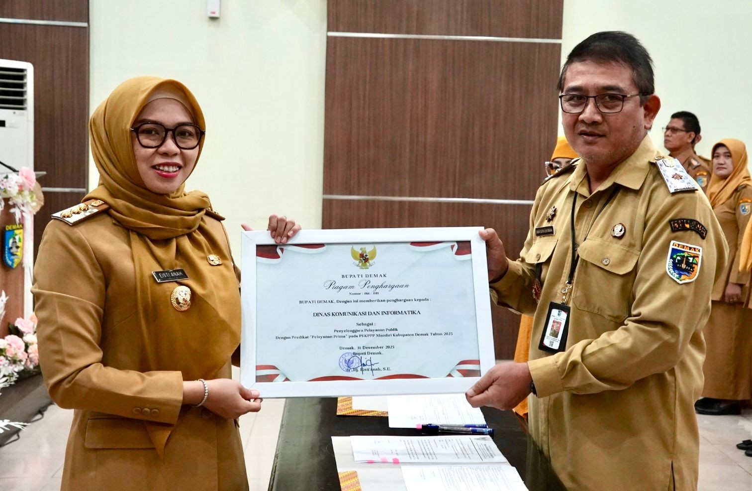 Bupati Demak Apresiasi Perangkat Daerah dengan Kinerja Terbaik