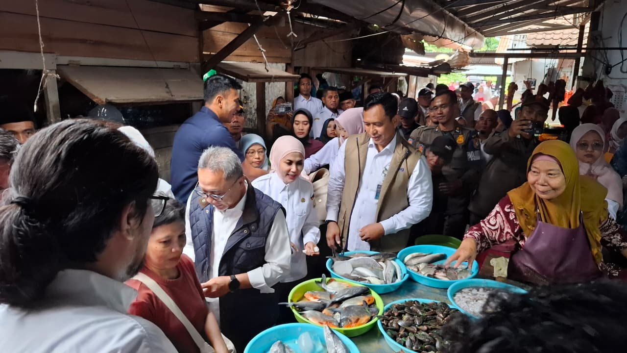 Pastikan Stabilitas Harga Pangan, Menko Pangan RI Tinjau Pasar Kendal