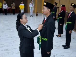 Kukuhkan 42 Duta Pancasila, Wali Kota Agustina Dorong Generasi Muda Jadi Penjaga Ideologi