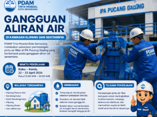 PDAM Tirta Moedal Informasikan Gangguan Air di Kawasan Klipang dan Sekitarnya