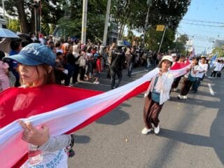 Karnaval Paskah Semarang Bangkitkan Nasionalisme Lewat Merah Putih 100 Meter