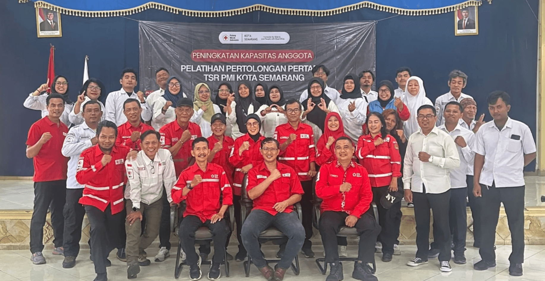 PMI Semarang Gelar Pelatihan Pertolongan Pertama dan Simulasi K9