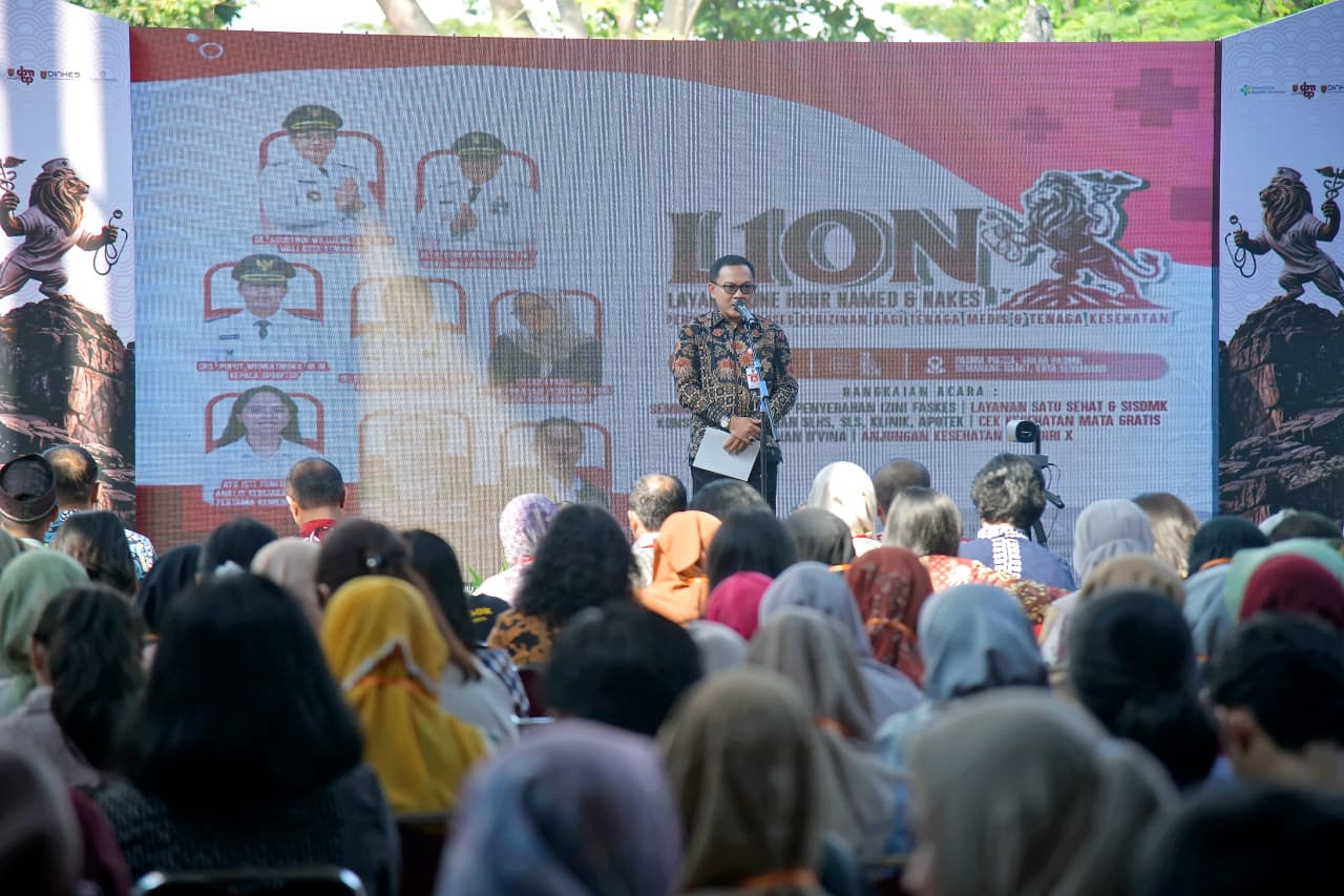 Peluncuran inovasi L1ON oleh Pemkot Semarang untuk mempercepat kepengurusan izin SIP Nakes menjadi satu jam.