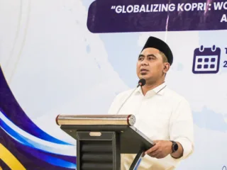 Wagub Jateng Taj Yasin Maimoen membuka Sekolah Kader Kopri Nasional PB PMII di Semarang