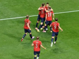 Aksi pertandingan Grup A Piala Dunia 2026 antara Afrika Selatan dan Ceko yang berakhir imbang 1-1