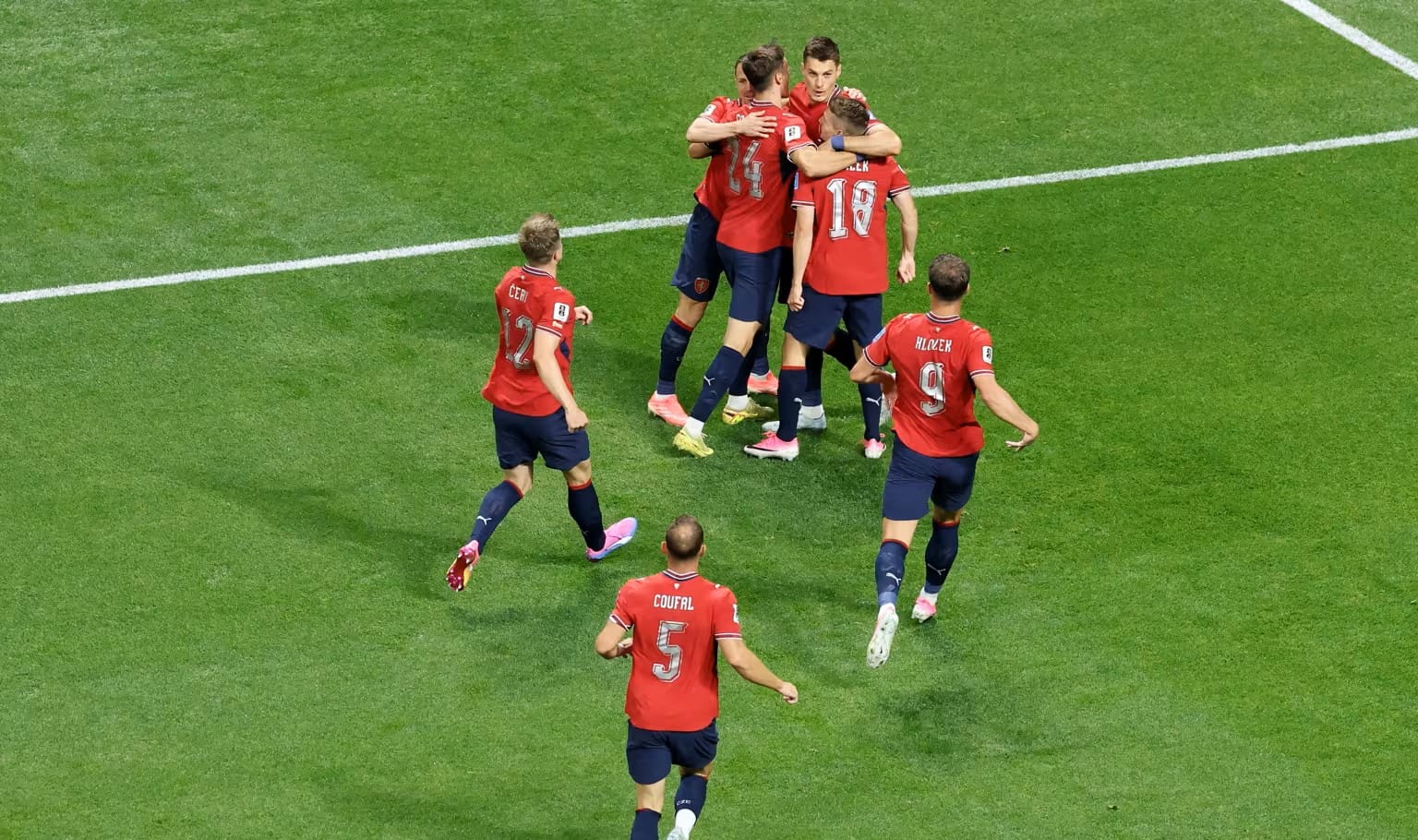 Aksi pertandingan Grup A Piala Dunia 2026 antara Afrika Selatan dan Ceko yang berakhir imbang 1-1
