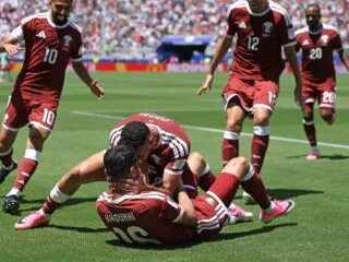 Laga Grup B Piala Dunia 2026 antara Qatar dan Swiss di San Francisco.
