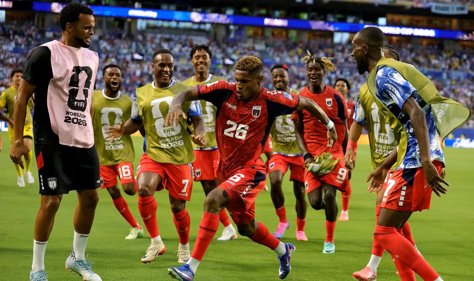 Pertandingan sengit antara Uruguay melawan Tanjung Verde yang berakhir imbang 2-2 di Piala Dunia 2026