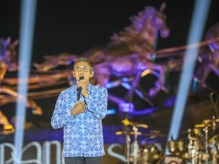 Sekda Jateng Sumarno memberikan sambutan pada puncak peringatan HUT ke-179 Kabupaten Boyolali.