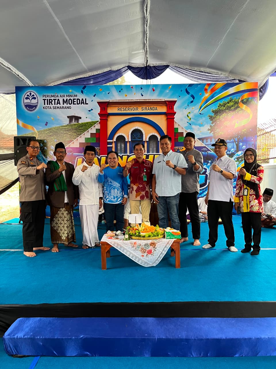 Reservoir Siranda bersejarah di Semarang yang resmi diaktifkan kembali oleh PDAM Tirta Moedal.
