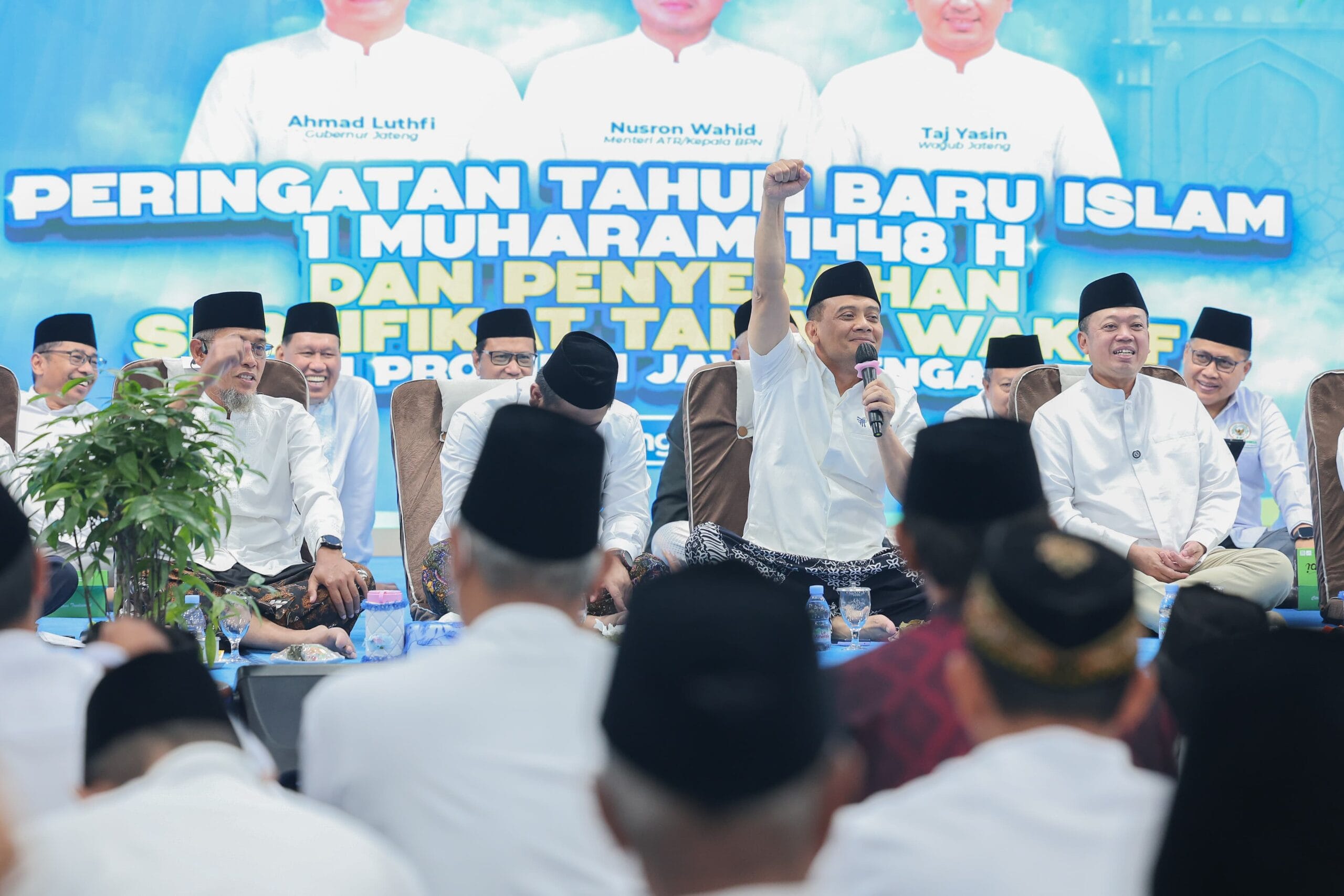 Jawa Tengah berhasil menduduki peringkat pertama di Indonesia dalam capaian sertifikasi tanah wakaf.