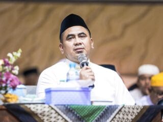 Wakil Gubernur Jawa Tengah Taj Yasin Maimoen memberikan penjelasan seleksi beasiswa santri 2026 di Banyumas.