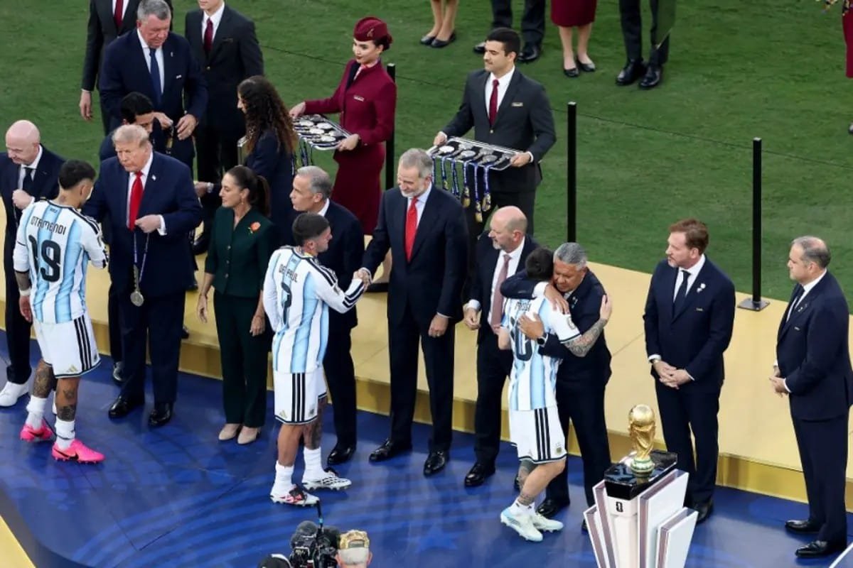 Momen panggung seremoni final Piala Dunia 2026.
