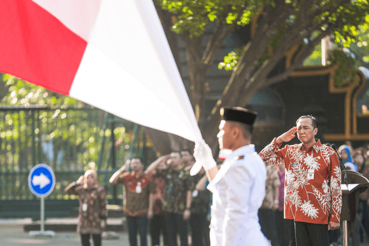Pemprov Jateng gelar upacara peringatan Hari Anak Nasional 2026 di Kantor Gubernuran Jateng.