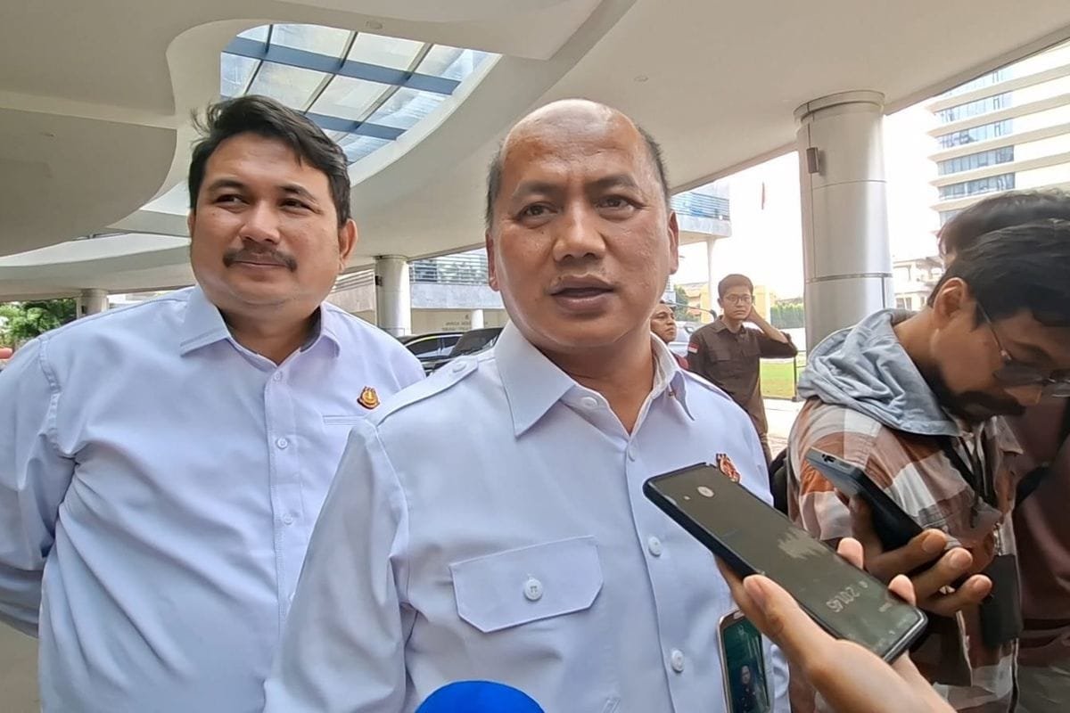 Kapuspenkum Kejagung Anang Supriatna di Gedung Bundar Kejagung, Jakarta, Selasa (23/6/2026).