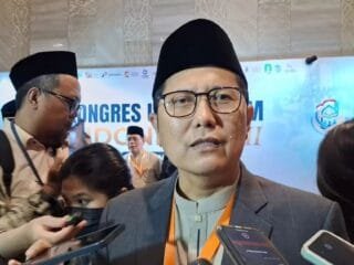 Wakil Ketua Umum MUI KH M Cholil Nafis memberikan keterangan terkait usulan hukuman mati bagi koruptor.