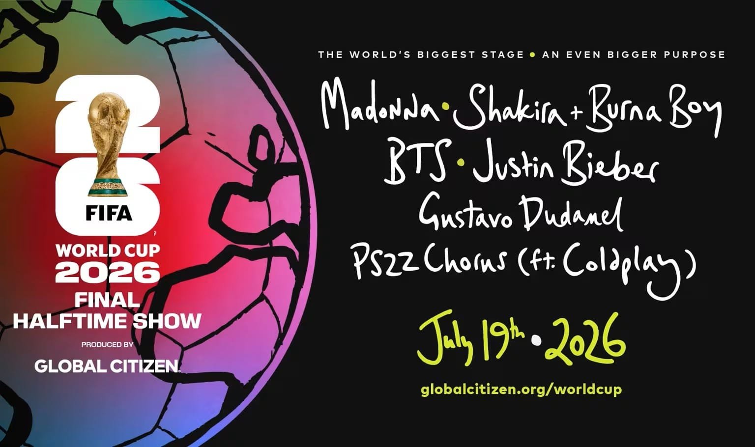 Justin Bieber Akan Ramaikan Halftime Show Final Piala Dunia 2026 Bersama Madonna, Shakira, dan BTS