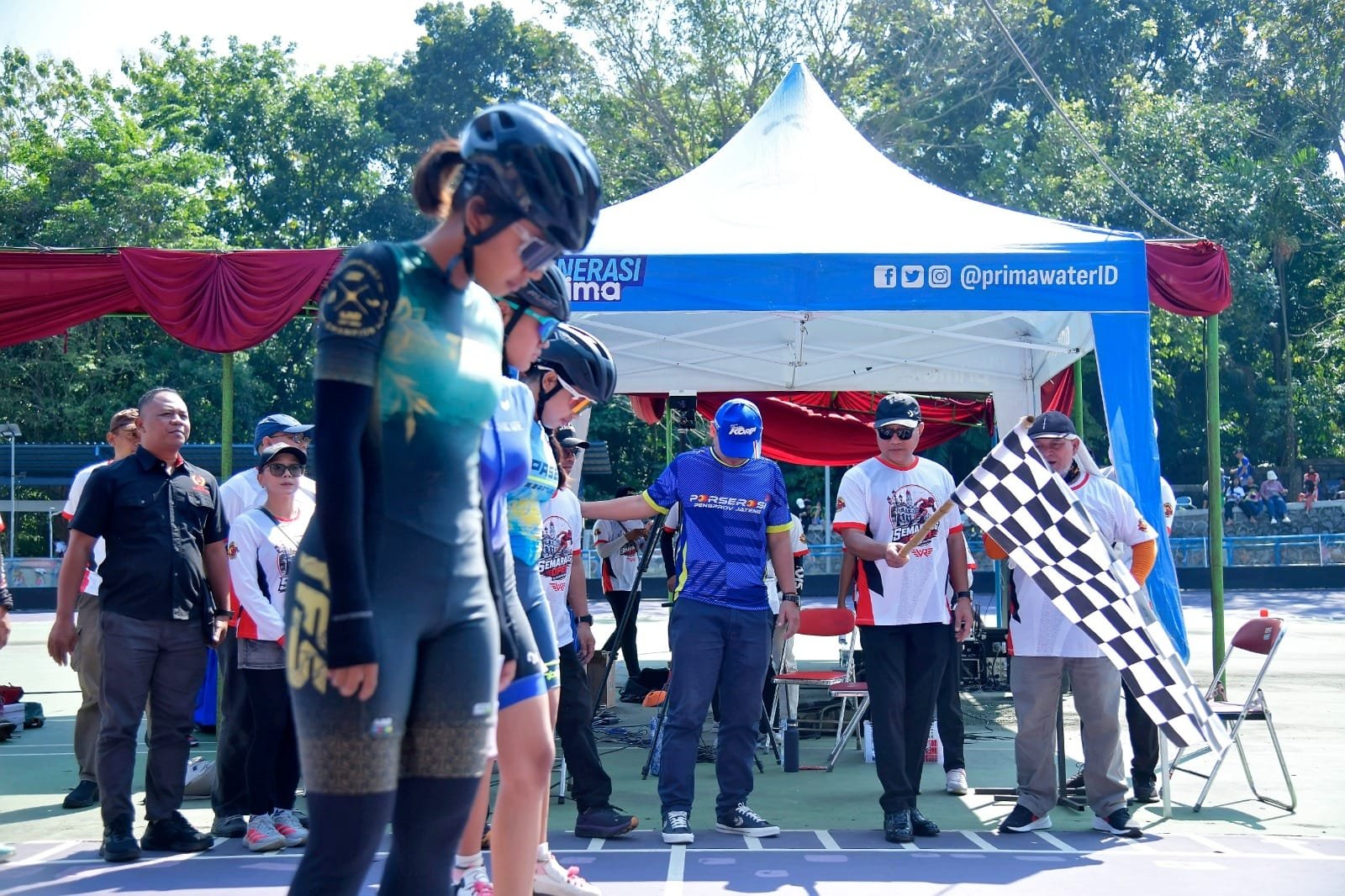 Wakil Wali Kota Semarang Iswar Aminuddin membuka Kejuaraan Sepatu Roda Nasional Semarang Open 2026 di Sirkuit Jatidiri.