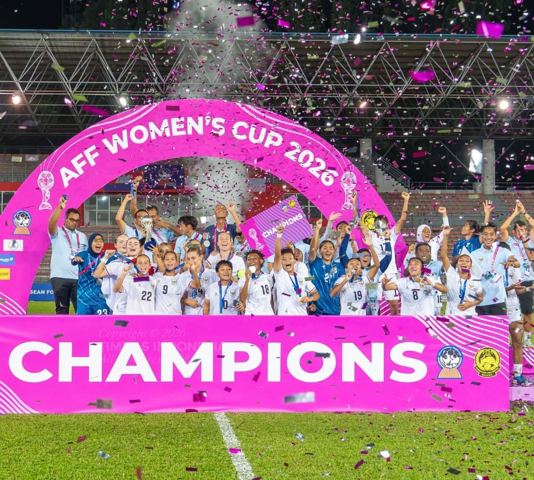 Timnas Putri Indonesia usai menjuarai AFF Women's Cup 2026. (Instagram/timnasindonesia)