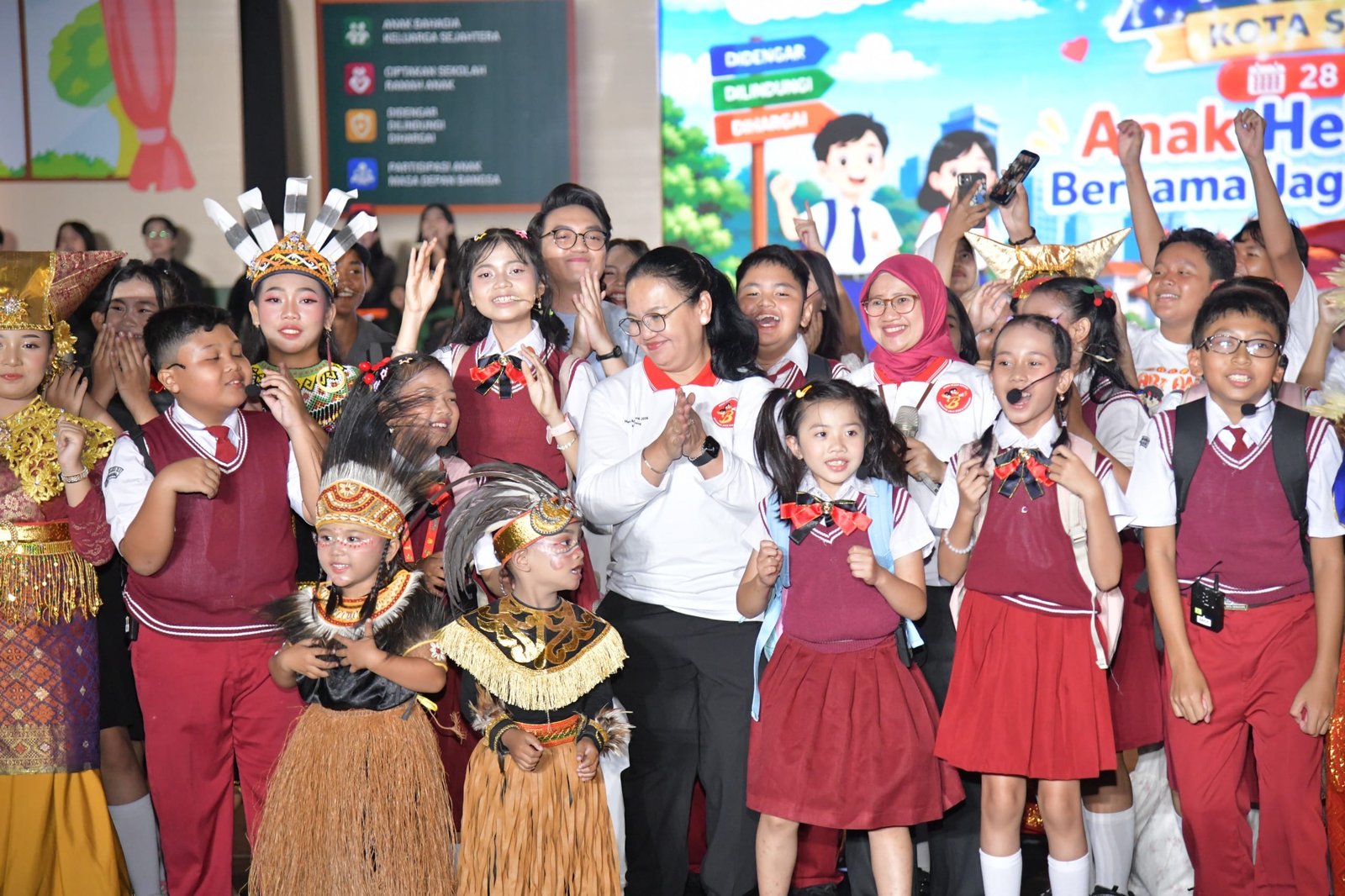 Wali Kota Semarang Agustina Wilujeng hadiri peringatan Hari Anak Nasional 2026.