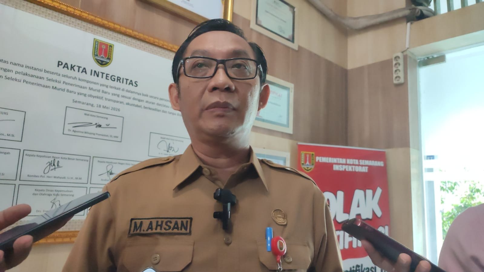 Kepala Disdik Semarang Muhammad Ahsan.
