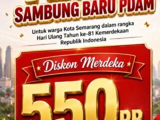 PDAM Semarang Beri Diskon Merdeka Rp550 Ribu untuk Sambungan Baru