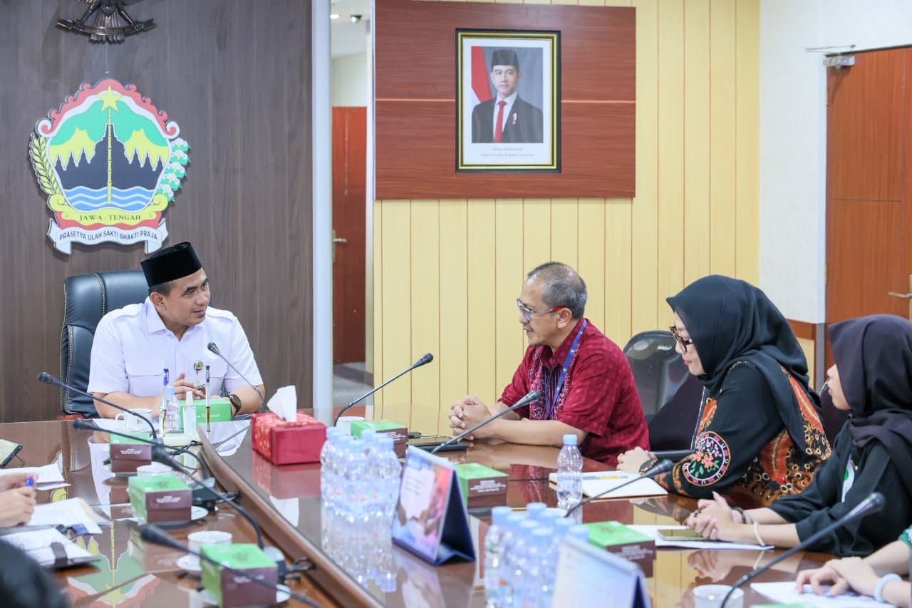 Wagub Jateng Taj Yasin terima audiensi EHTC bahas pengembangan wisata ramah muslim.