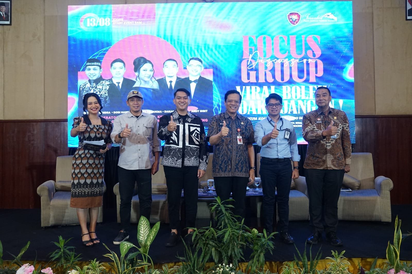 FGD Kemenkumham dan Polda Jateng bahas jerat pidana penyebar konten misleading.