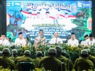 Ribuan Jemaah Jateng Bersholawat Doakan Korban Bencana NTT dan Kalimantan