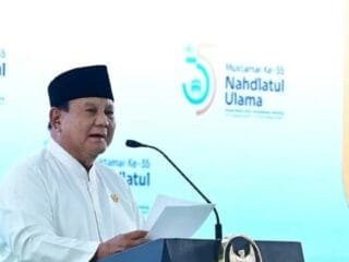 Presiden Prabowo Subianto tegaskan tolak pinjaman IMF di Penutupan Muktamar NU.