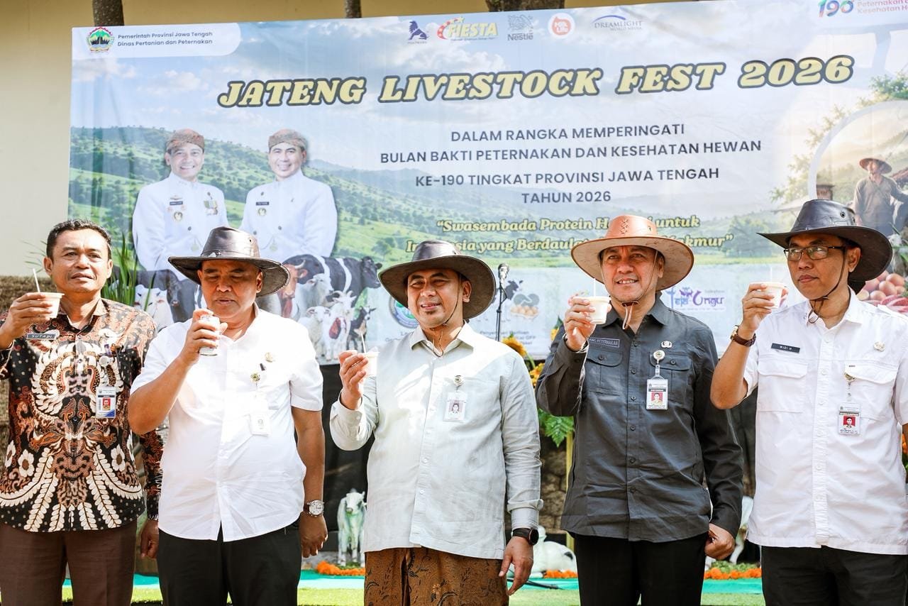 Wagub Jateng Taj Yasin hadiri acara Jateng Livestock Fest 2026 di Semarang.