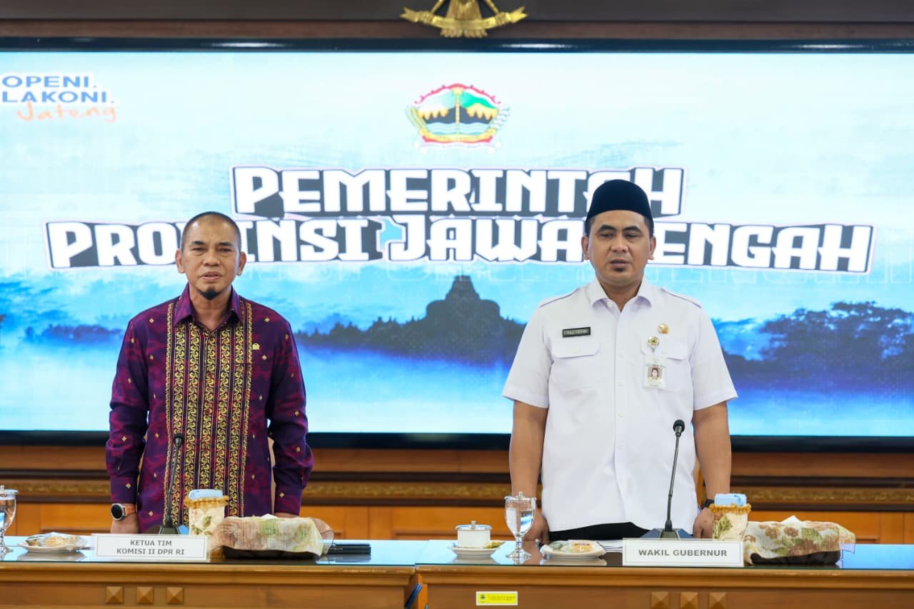 Wakil Gubernur Jateng Taj Yasin terima kunjungan Komisi II DPR RI bahas RUU Adminduk.