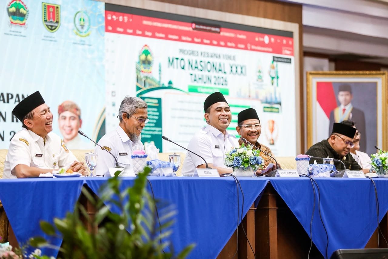 Wakil Gubernur Jateng Taj Yasin bahas kesiapan tuan rumah MTQ Nasional 2026.