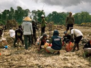 Mahasiswa UNDIP Bantu Petani Senggi Tanam Padi Lewat Tradisi Royongan