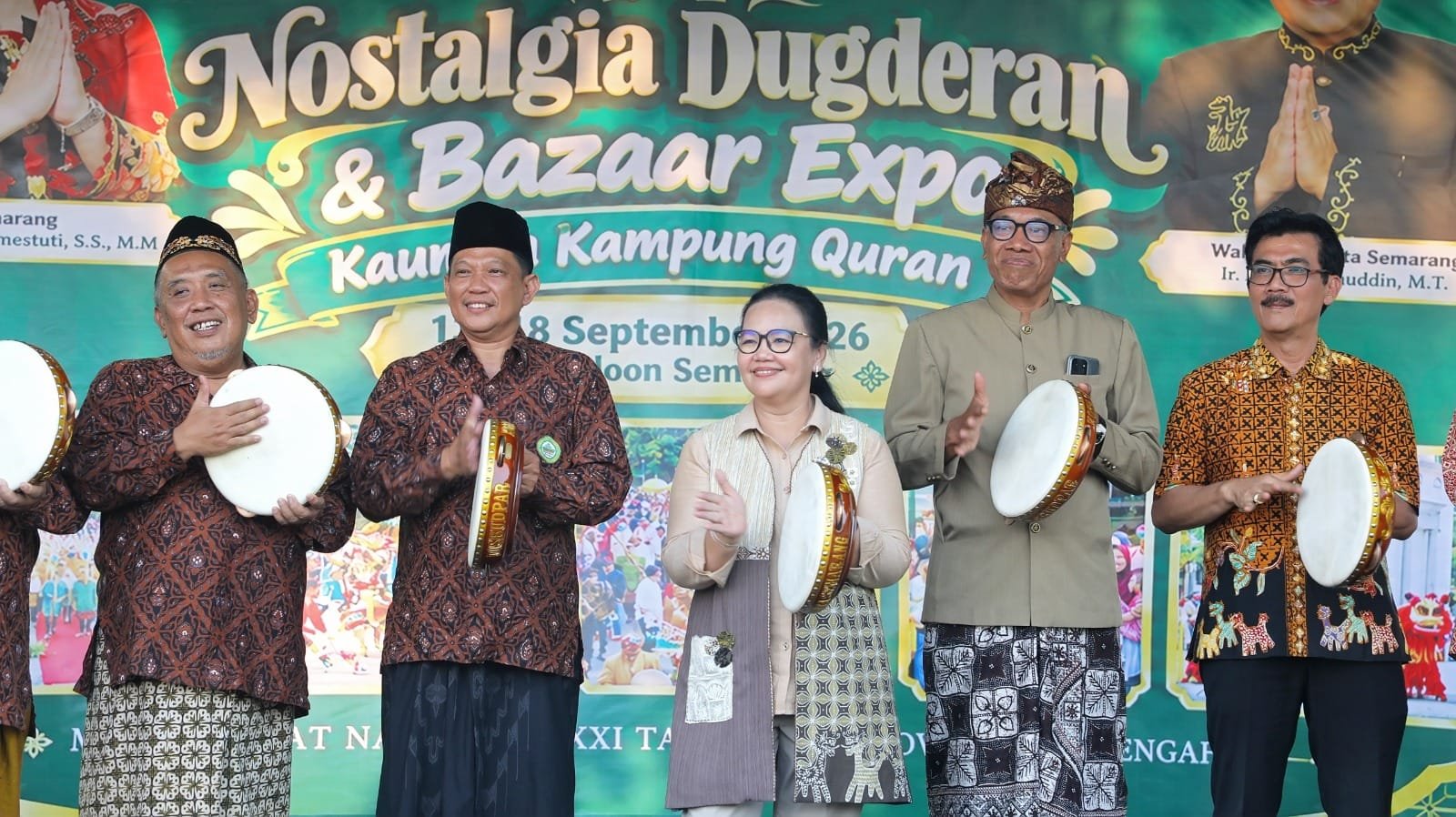 Wali Kota Semarang Agustina Wilujeng hadiri panggung Nostalgia Dugderan.