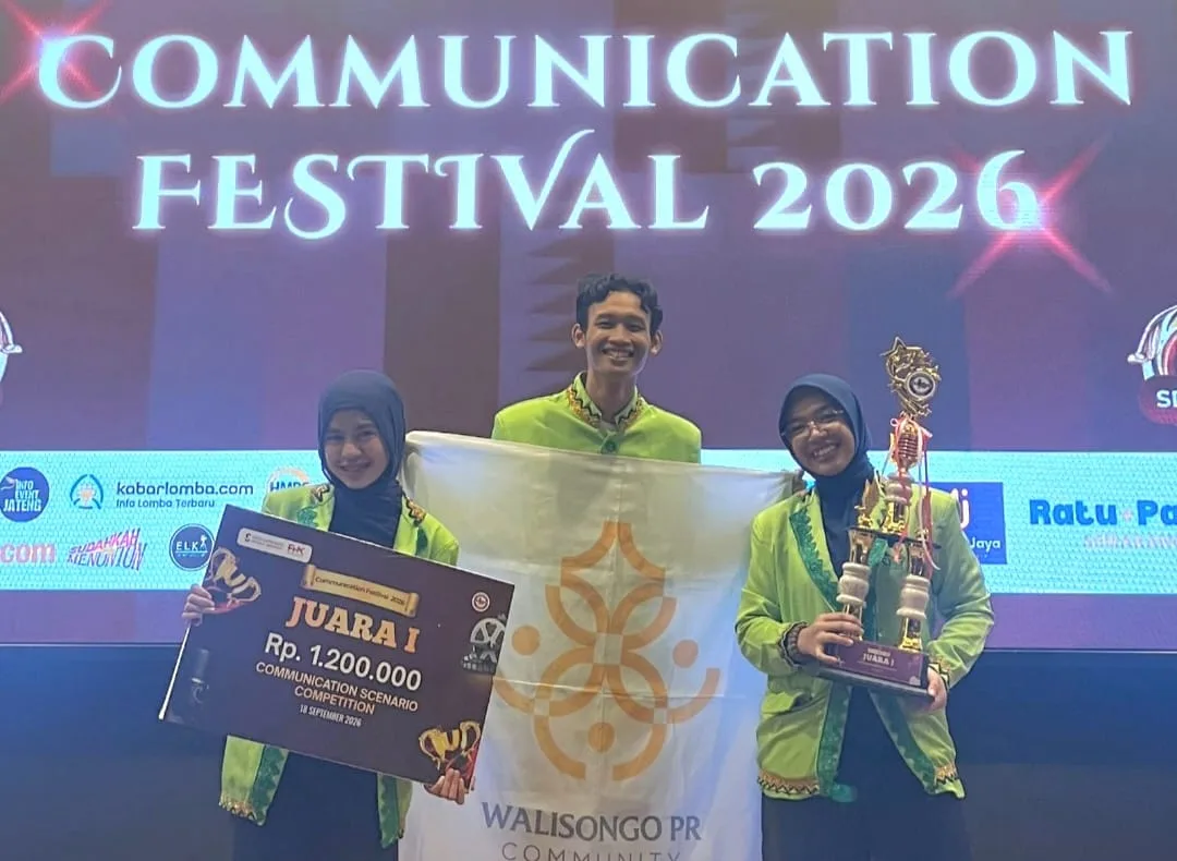 Tim Walisongo PRC dari UIN Walisongo raih Juara 1 Nasional Commfest 2026.