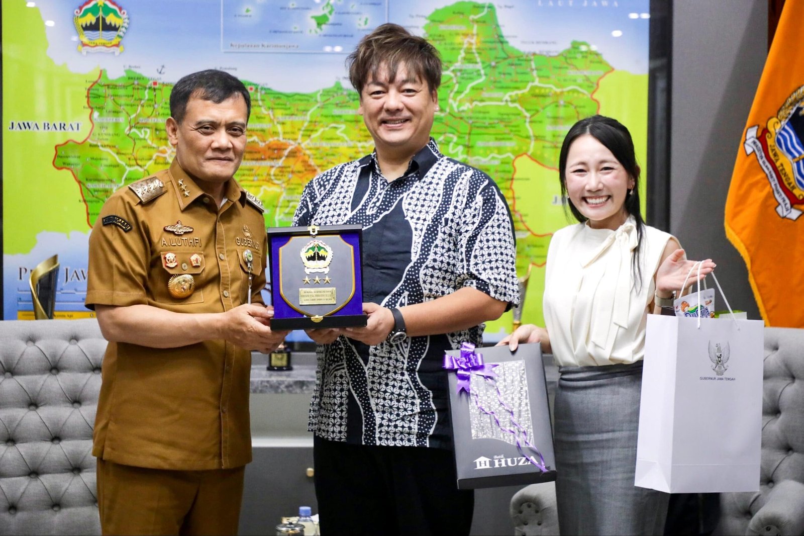 Gubernur Jateng Ahmad Luthfi saat menerima audiensi jajaran pimpinan 3EEE Inc Japan di Semarang.
