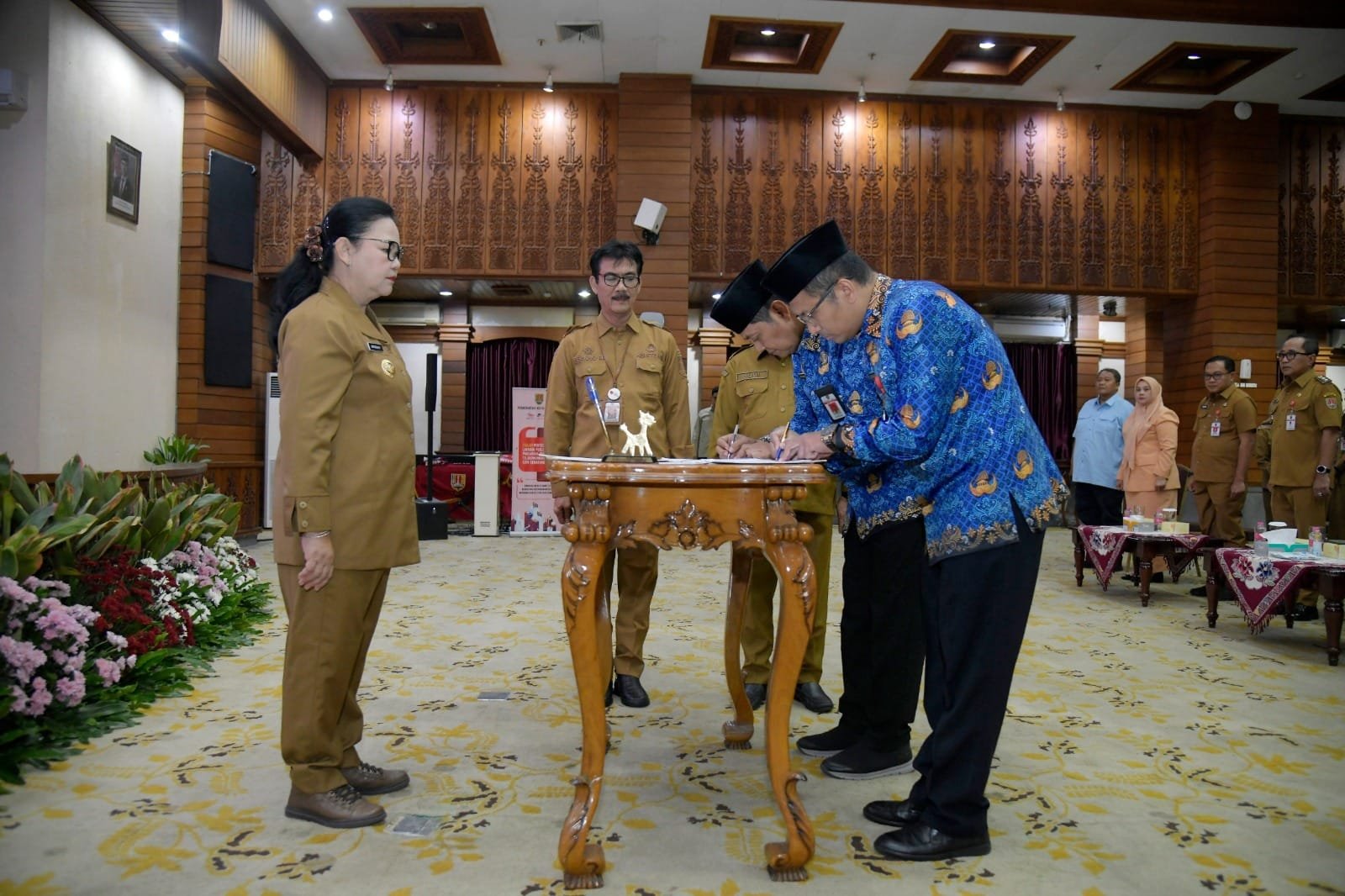 Wali Kota Semarang Agustina Wilujeng melantik Joko Hartono dan Yudi Hardianto Wibowo