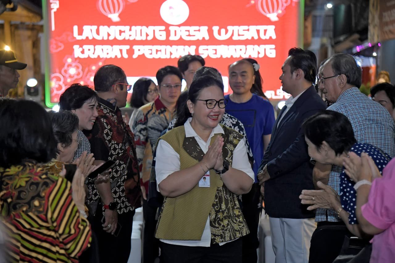 Wali Kota Semarang Agustina Wilujeng meresmikan Desa Wisata Krabat Pecinan Semarang