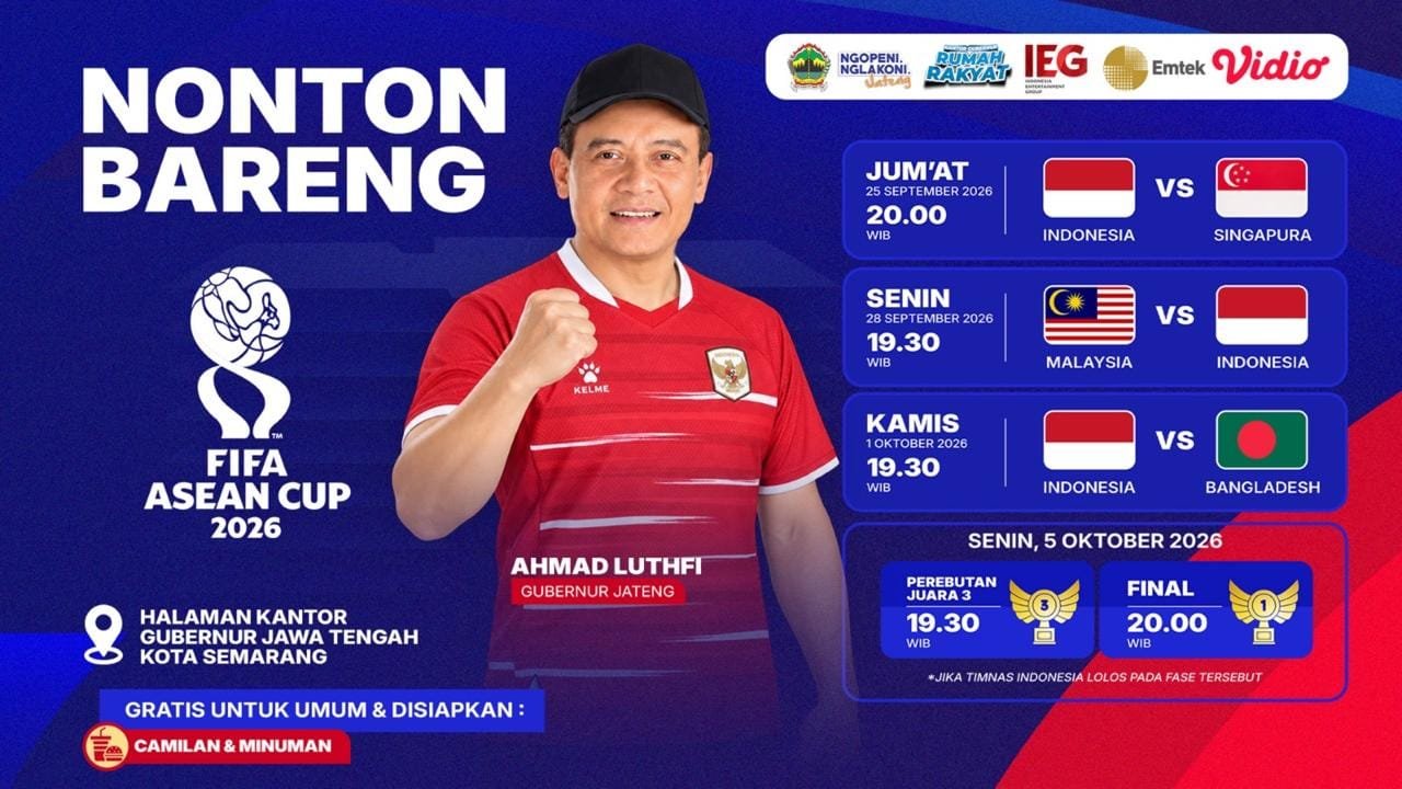 Jadwal Nobar FIFA ASEAN CUP 2026.
