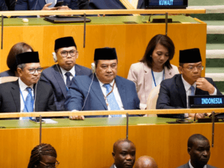 Menlu Sugiono menghadiri Sidang Majelis Umum PBB di New York.
